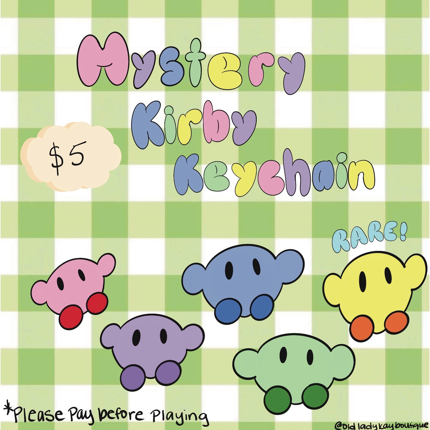 Mystery Kirby Keychain
