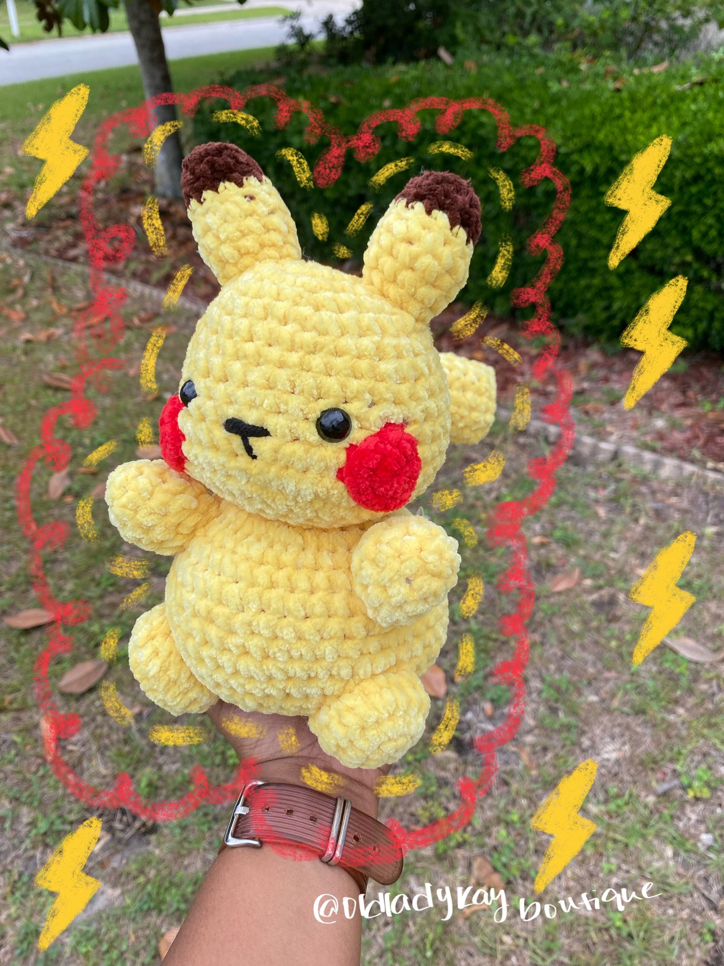 Yellow Electric Mouse (Pikachu Inspired)