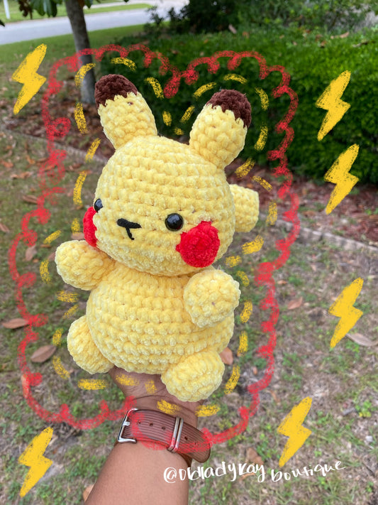 Yellow Electric Mouse (Pikachu Inspired)