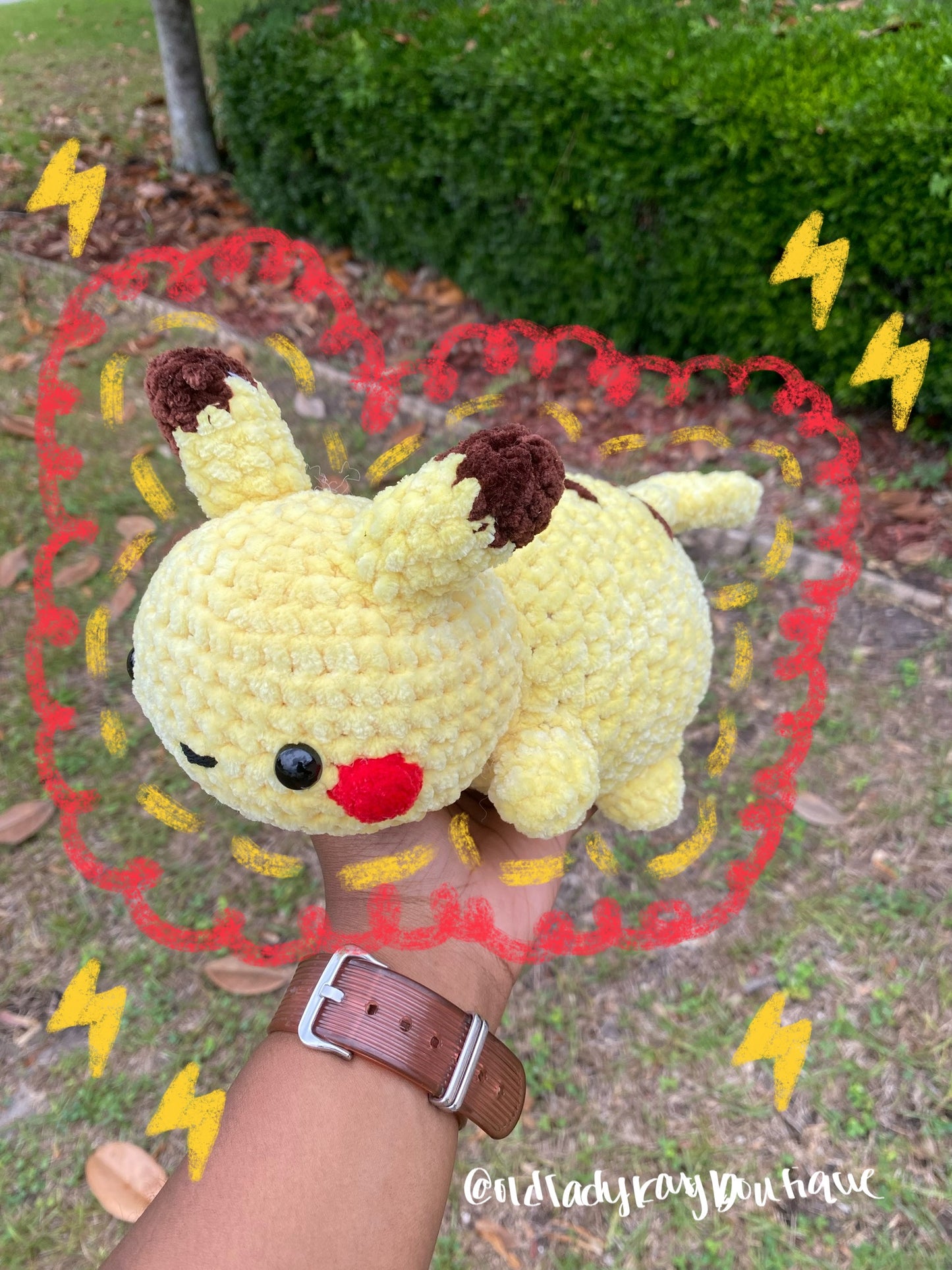Yellow Electric Mouse (Pikachu Inspired)